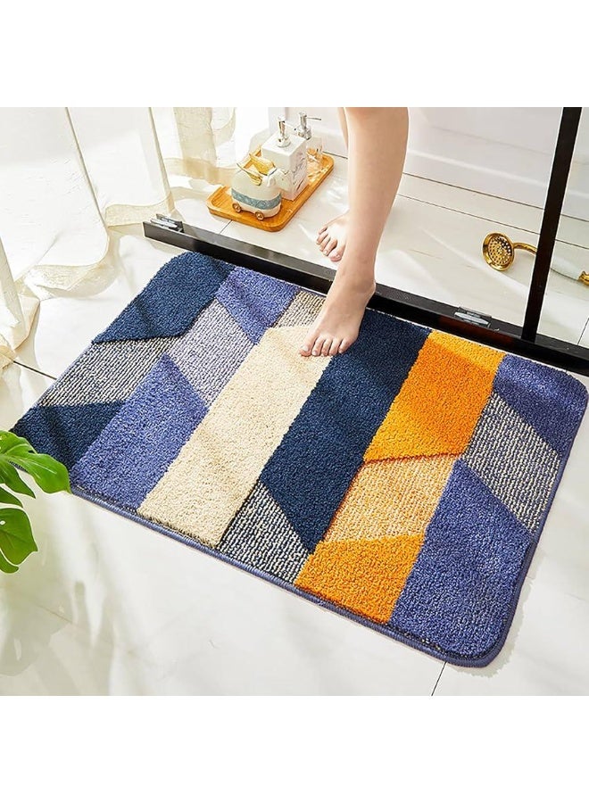 EBREEZZ Modern Geometric Ultra-Soft Non-Slip Bath Mat - Image 3